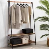 Estantes-CASA Acacia Estante Para Roupa Preto