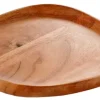 Pratos Para Servir-CASA Acacia Style Prato Natural