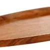 Pratos Para Servir-CASA Acacia Style Prato Natural