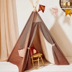 Móveis Para Criancas-CASA Adventure Tenda De Brincar Castanho