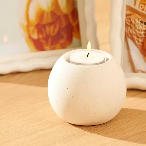 Suportes Para Velas Para Lamparinas-CASA Alba Porta-Vela Para Lamparina Branco