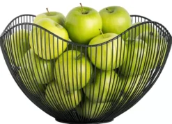 Acessórios De Cozinha-CASA Aster Cesto Para Fruta Preto