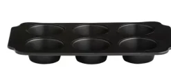 Formas De Cozer-CASA Bakery Placa Para Cozer Muffins Preto