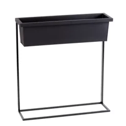 Vasos Em P-CASA Balco Caixa Para Plantas Preto