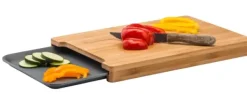 Tábuas-CASA Bamboo T Bua Com Recipiente Cinzento, Natural