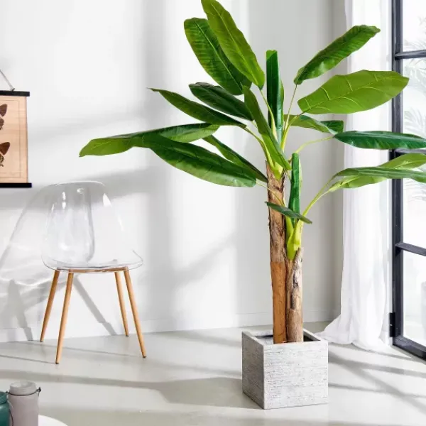 Plantas Artificiais-CASA Banana Bananeira Verde