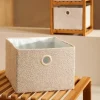 Cestos De Arrumação-CASA Basic Boucle Cesto De Arrumação Off-White/Areia