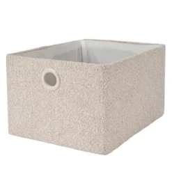 Cestos De Arrumação-CASA Basic Boucle Cesto De Arrumação Off-White/Areia