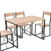 Mesas De Jantar-CASA Basic Conjunto Jantar Natural
