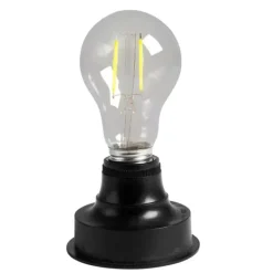 Grinaldas Com Luzes-CASA Bati Casquilho Pilha E27 Preto
