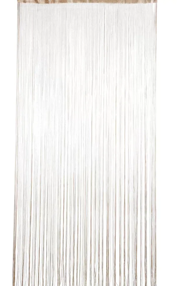 Cortinas-CASA Beige Cortina De Franjas Bege