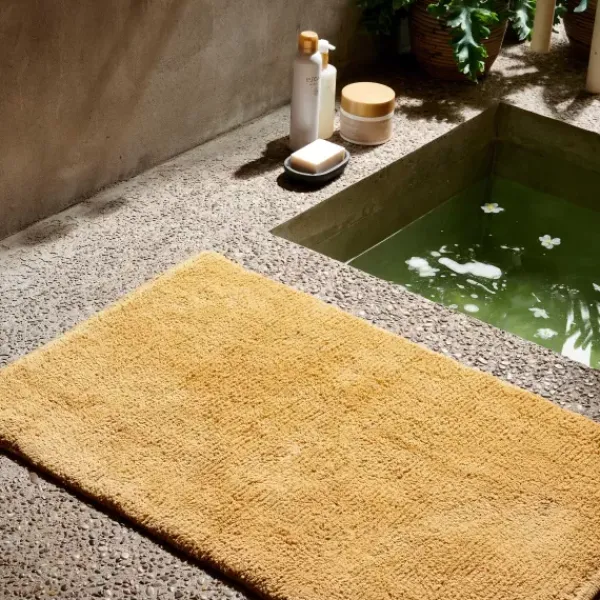 Tapetes De Banho-CASA Bio Soft Tapete De Banho Ocre Amarelo