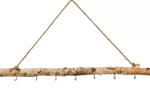 Decora O Para Pendurar-CASA Birch Ramo Com 7 Ganchos Natural