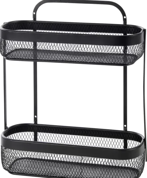 Acessórios De Cozinha-CASA Black Lunar Cesto Oval De 2 Pe As Preto