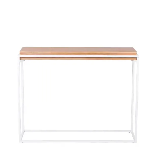 Consolas-CASA Blok Consola Branco, Natural