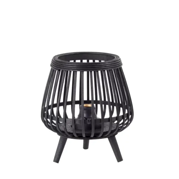 Candeeiros De Mesa-CASA Bloq Candeeiro Led E27 2 Pilhas Aa N O Incl Preto