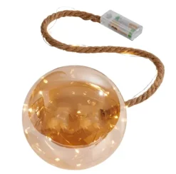 Lâmpadas Led-CASA Bloxem Bola Decorativa Com 21 Leds Dourado