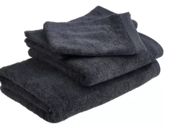 Lencois De Banho-CASA B-Lux Len Ol De Banho Cinzento Preto