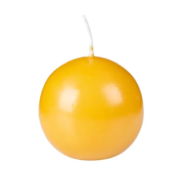 Velas-CASA Bola Vela Bola Amarelo