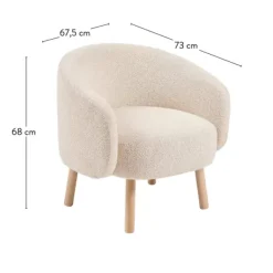 Sofás-CASA Boli Poltrona Largura: 67,5 Cm