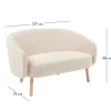 Sofás-CASA Boli Sof Largura: 127 Cm
