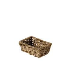 Cestos De Arrumação-CASA Cali Seagrass Cesto Natural
