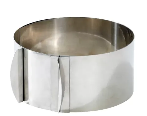 Formas De Cozer-CASA Caramella Argola Para Tarte Ajust Vel Prateado