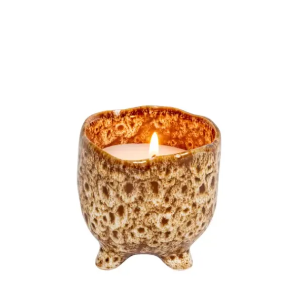 Velas-CASA Ceramic Vela Em Pote Castanho