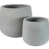Vasos-CASA Como Vaso De Jardim Cinzento