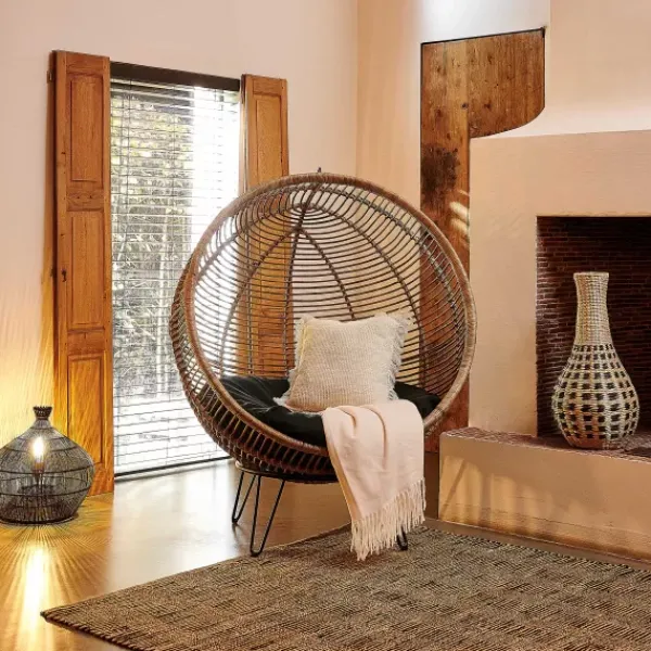 Poltronas-CASA Cozie Cadeira Lounge Natural