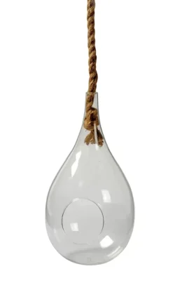 Vasos Para Pendurar-CASA Drop Gota De Vidro Transparente