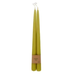 Velas-CASA Duo Vela Conjunto De 2 Amarelo