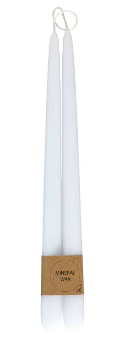 Velas-CASA Duo Velas Conjunto De 2 Branco