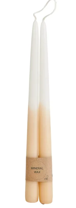 Velas-CASA Duo Velas Conjunto De 2 Creme, Castanho Claro, Multicolor