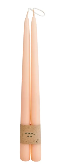 Velas-CASA Duo Velas Conjunto De 2 Rosa P Ssego Cor-De-Laranja