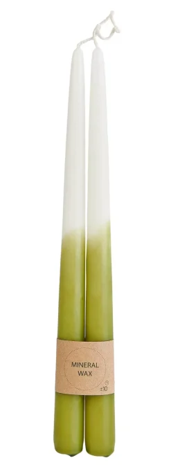 Velas-CASA Duo Velas Conjunto De 2 Verde, Creme, Multicolor