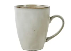Canecas-CASA Earth Marl Caneca Com Pega Creme Bege