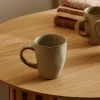 Canecas-CASA Earth Marl Caneca Com Pega Creme Bege