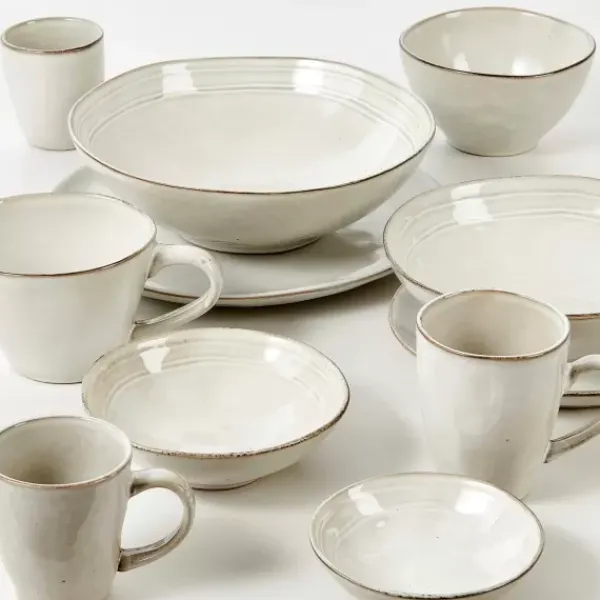Canecas-CASA Earth Marl Caneca Creme Bege