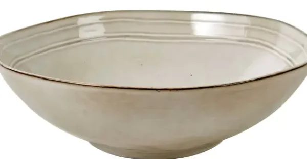 Tigelas-CASA Earth Marl Tigela Creme Bege