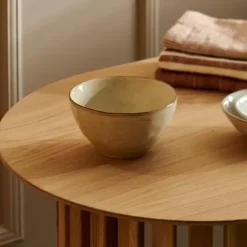 Tigelas-CASA Earth Marl Tigela Creme Bege