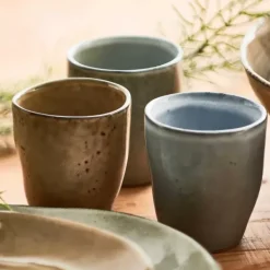 Canecas-CASA Earth Sand Caneca Claro Castanho