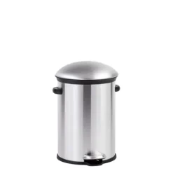 Caixotes De Lixo-CASA Elegance Balde De Lixo Com Pedal 12L Prateado