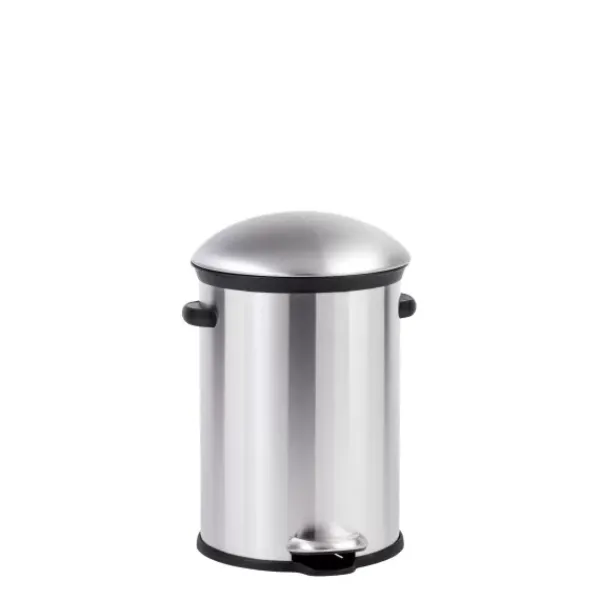 Caixotes De Lixo-CASA Elegance Balde De Lixo Com Pedal 12L Prateado