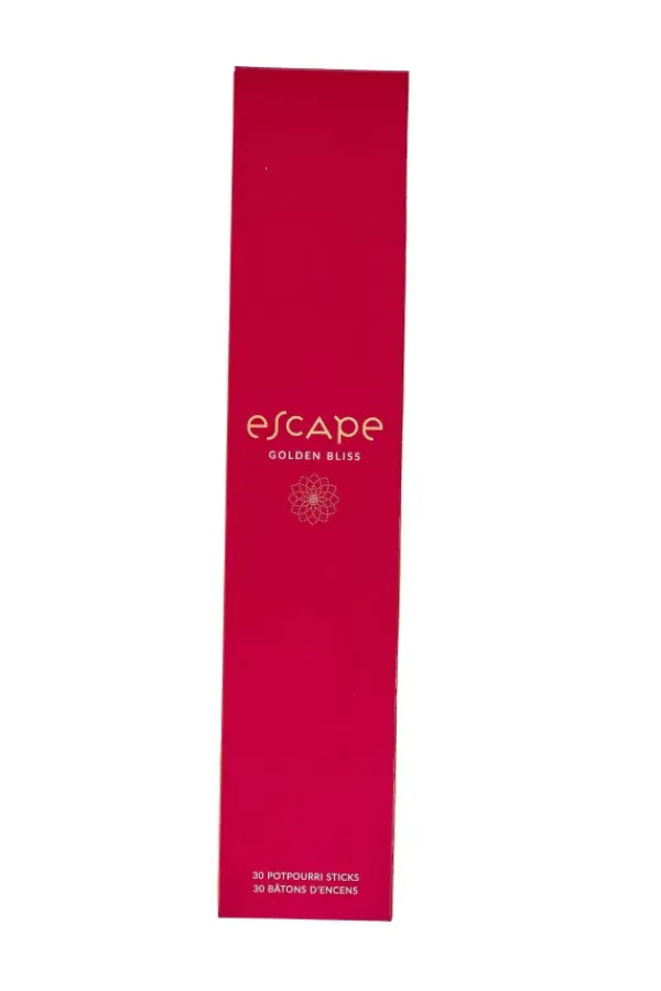 Produtos Perfumados-CASA Escape Golden Bliss Incenso Paus Conjunto De 30 Bord Us Vermelho