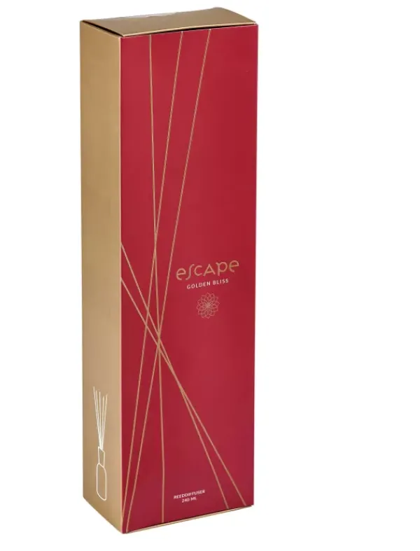 Produtos Perfumados-CASA Escape Golden Bliss Leo Perfumado Dourado, Bord Us Vermelho