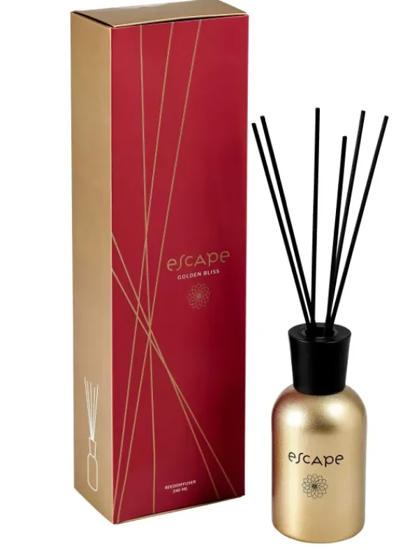 Produtos Perfumados-CASA Escape Golden Bliss Leo Perfumado Dourado, Bord Us Vermelho