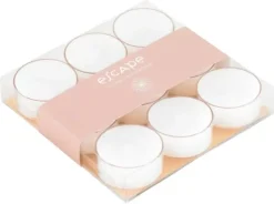 Velas Perfumadas-CASA Escape Indian Inspiration 9 Velas P/Lamparina Perfumadas Bege