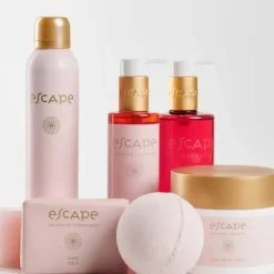 Cuidado De Corpo-CASA Escape Japanese Ceremony Bola Efervescente Vermelho Rosa