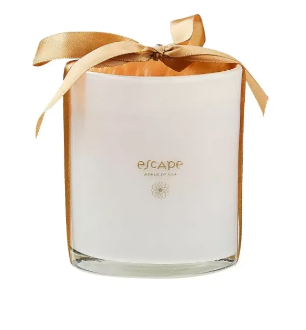 Velas-CASA Escape World Goa Vela Perfumada Em Copo Branco, Rosa Antiga